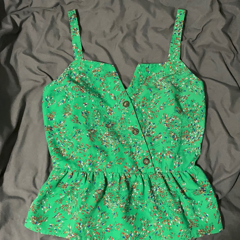 Green colorful blouse